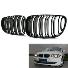 Load image into Gallery viewer, Gloss Black Dual Slat Front Grill Grilles for BMW 1 Series E81 E87 E82 E88 08-11