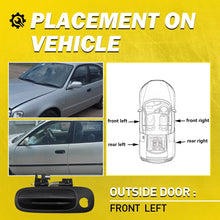 Load image into Gallery viewer, 1-10x FRONT LH Outer Outside Door Handle For Toyota Corolla AE112 1998-01 Black