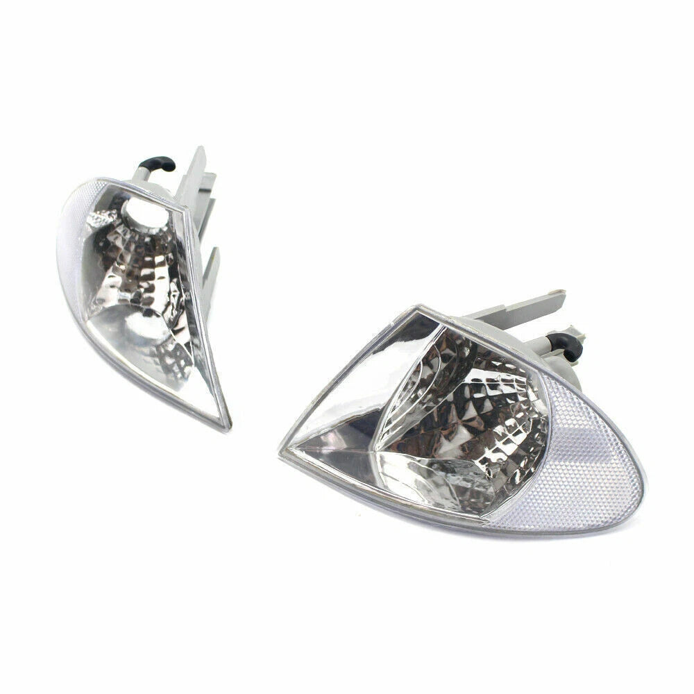 2x Crystal ClearTurn Signal Indicator Corner Light For BMW E46 Sedan 4D 99-01 ST