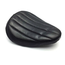 Load image into Gallery viewer, Black Motorcycle Leather Driver Solo Seat for Harley Bobber Chopper For Honda ST