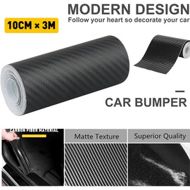 7D High Black Gloss Carbon Fibre Fiber Vinyl Car Bubble Wrap Air Release Film AU