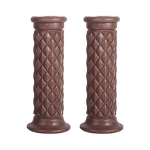 Load image into Gallery viewer, Motorcycle 7/8"Handlebar Hand Grip Brown for Harley Cafe Racer Bobber Custom ST