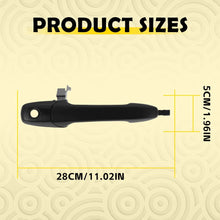 Load image into Gallery viewer, 1x Front Right Driver Outer Door Handle Smooth Black for Ford Ranger PJ PK 06-11