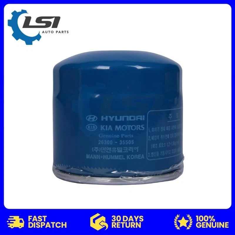 1 x Genuine KIA / Hyundai Oil Filter 26300 35504 26300 35505 X Ref : Z79A