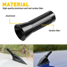 Load image into Gallery viewer, 1.4" Black Carbon Fiber Aluminum Car AM/FM Radio Car Short Antenna Stubby Screw
