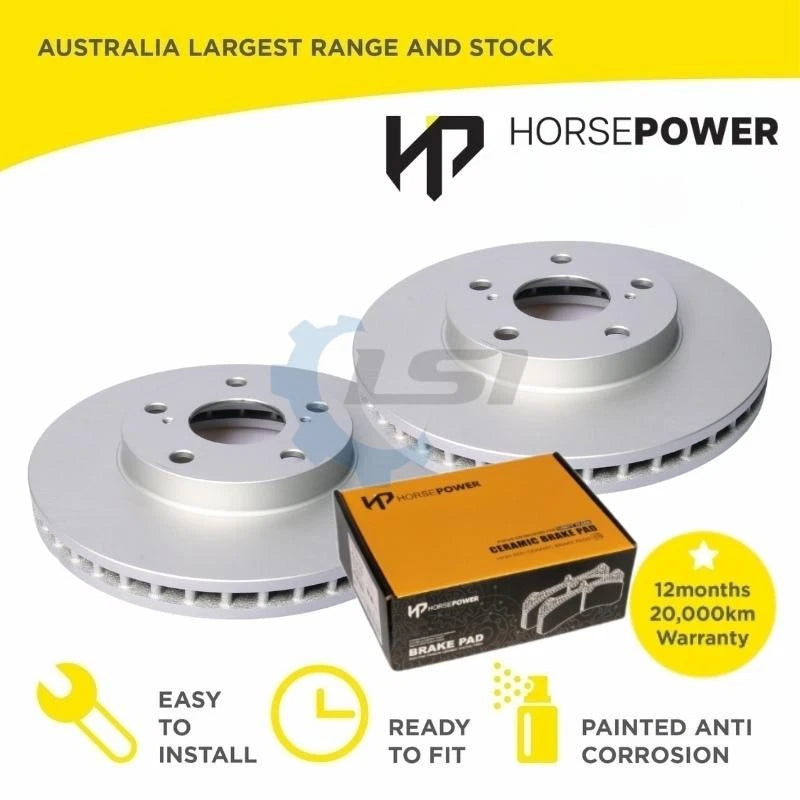 Front Brake Pads and Disc Rotors SET for Toyota Tarago ACR30 2000-4/2003