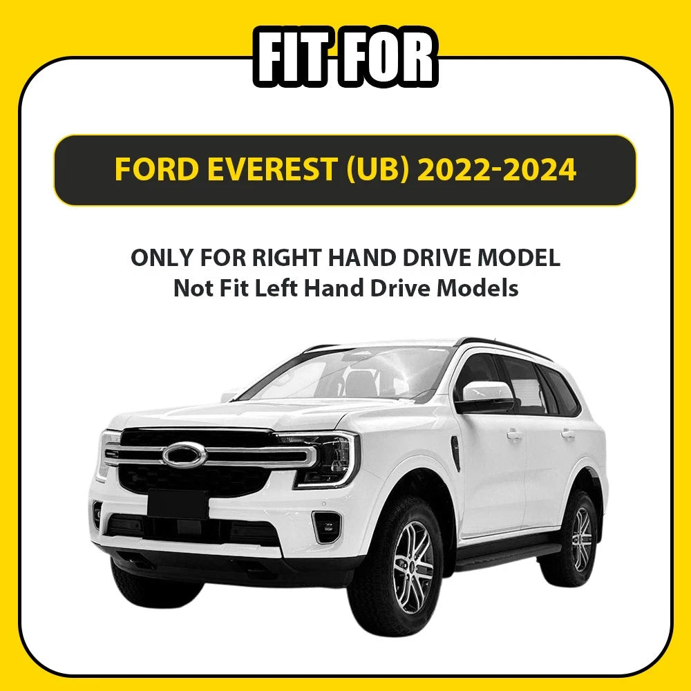 Black Dash Mat Dashboard Sun Cover Dashmat For Ford Everest (UB) 2022-2024 A