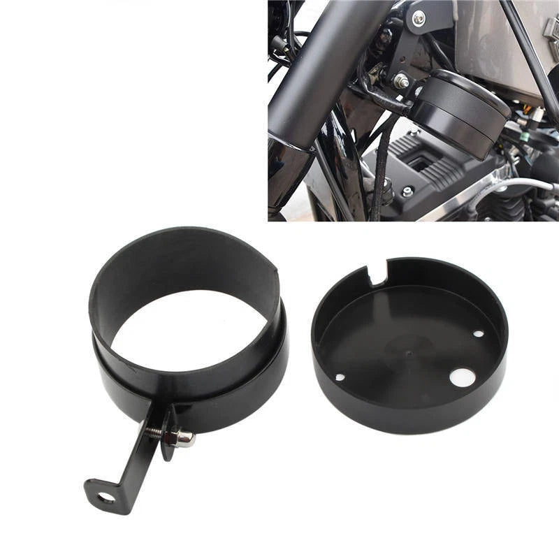 Black Side Mount Speedo Relocation Bracket For Harley Sportster XL883 1200 48 72