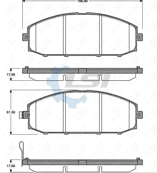 Front Brake Pads and Rotors Set for Nissan PATROL 4.8L GU Y61 2002 - 12