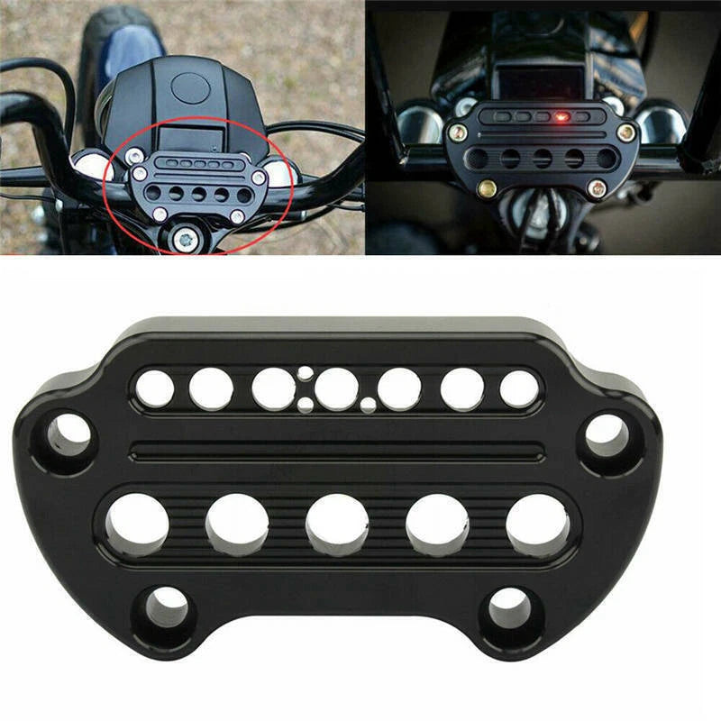 Front Indicator Handlebar Clamp Cover For Harley Sportster 95-up for Dyna 06-up