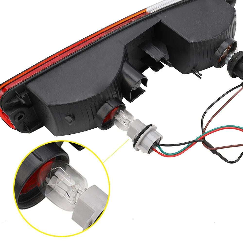 2PCS LH+RH Rear Bumper Bar Lamp Tail Light For Mitsubishi Pajero NP 2002~06 AU