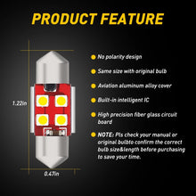 Load image into Gallery viewer, 4 x 31MM FESTOON 7020 4SMD LED INTERIOR DOME MAP LIGHT BULB GLOBE 12V CAR 4WD