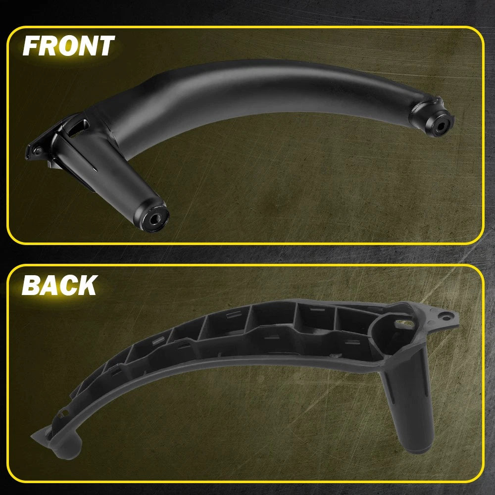 3pcs RHD LHD Black Inner Door Panel Handle Pull Trim Cover For BMW E70 X5 E71 X6