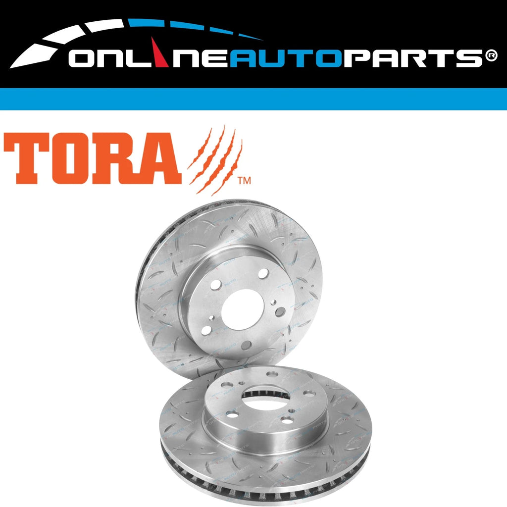 Front Slotted Dimpled Disc Brake Rotors for Hilux GGN15 KUN16 TGN16 2005~2016