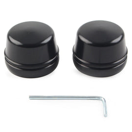 Front Axle Cap Nut Covers Fit For Harley Softail Dyna Touring Street Glide Black