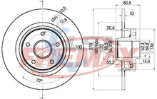 Load image into Gallery viewer, Fremax Rear Disc Rotors for Renault Scenic J84 1.9 2.0 03-09