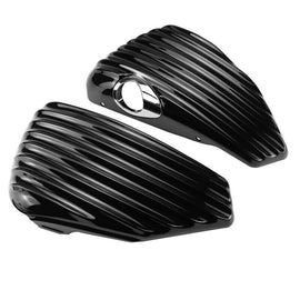 Left & Right Side Oil Tank Battery Cover For Harley Sportster XL883 XL1200 04-13