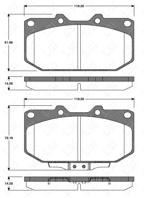 Genuine Roadhouse European Brake Pads Front [ 0348 02 ] DB1170
