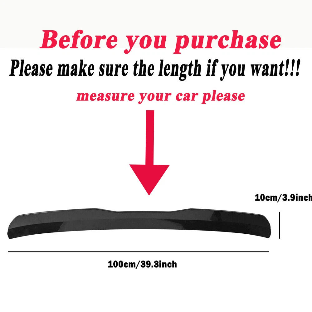 99CM For VW for Golf MK5 MK6 MK7 for GTI R Rear Boot Trunk Lip Spoiler Wing BLK