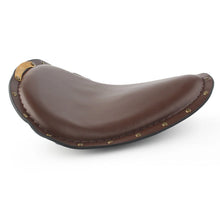 Load image into Gallery viewer, Brown Soft PU Motorcycle Spring Solo Seat For Harley Sportster Iron XL 883 1200