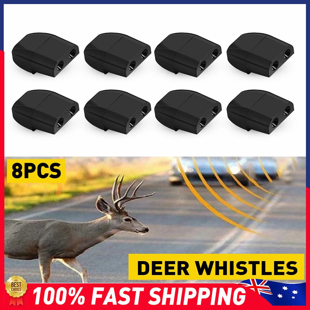 4 PAIR SONIC ANIMAL REPELLER SHOO WHISTLE DEER ROO KANGAROO ALERT 4WD CAR