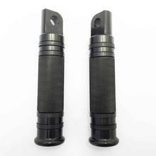 Load image into Gallery viewer, Black Aluminum Foot Pegs Footrest for Harley Touring Sportster Dyna Softail ST