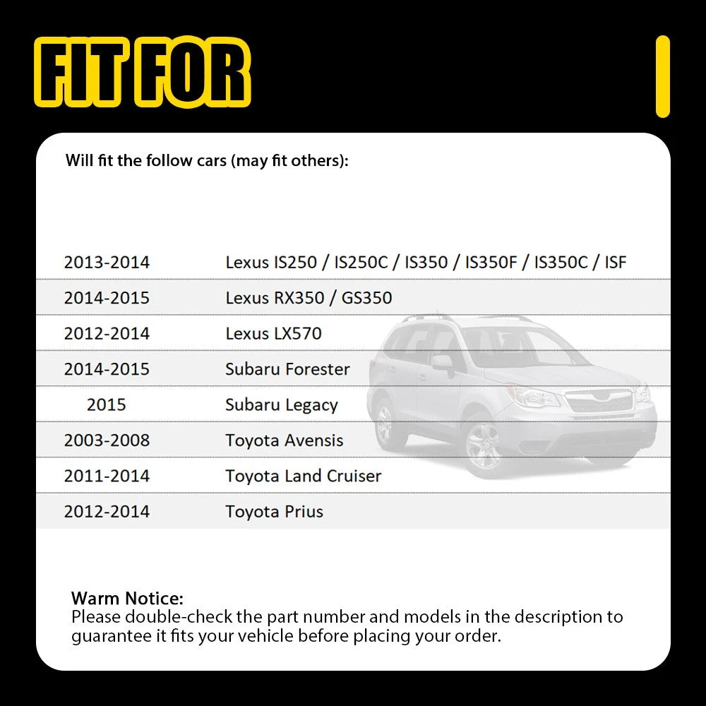 2PCS 8596745010 Xenon HID Headlight Ballast For Toyota Aurion Lexus IS250 IS350