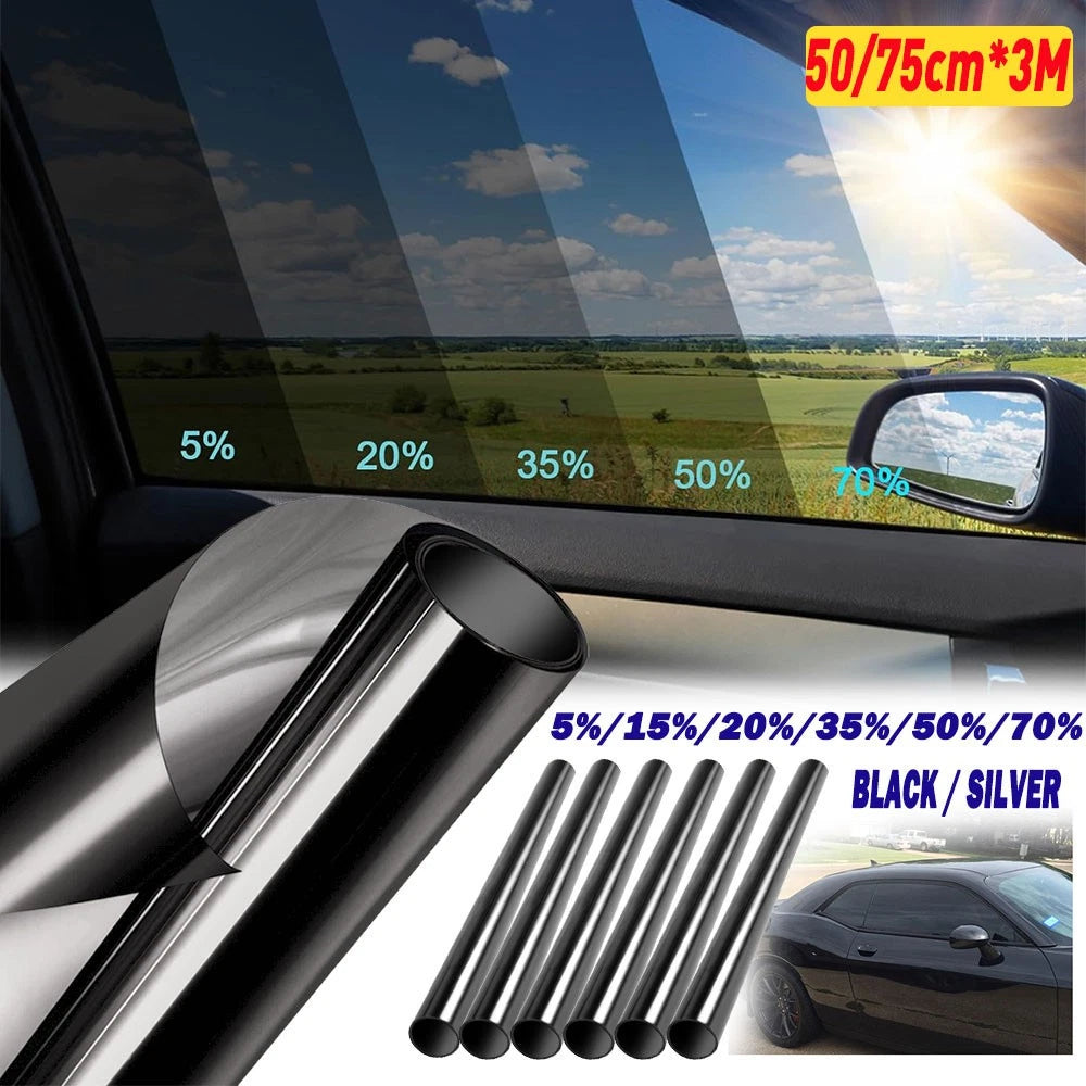 3M Window Roll Uncut Tint Film VLT 5/15/20/25/35/50/70% 50/75CM Car Home Office
