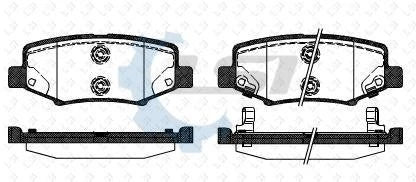 Rear Brake Pads and Disc Rotors Set for Jeep Cherokee Sport KK 2009-2012