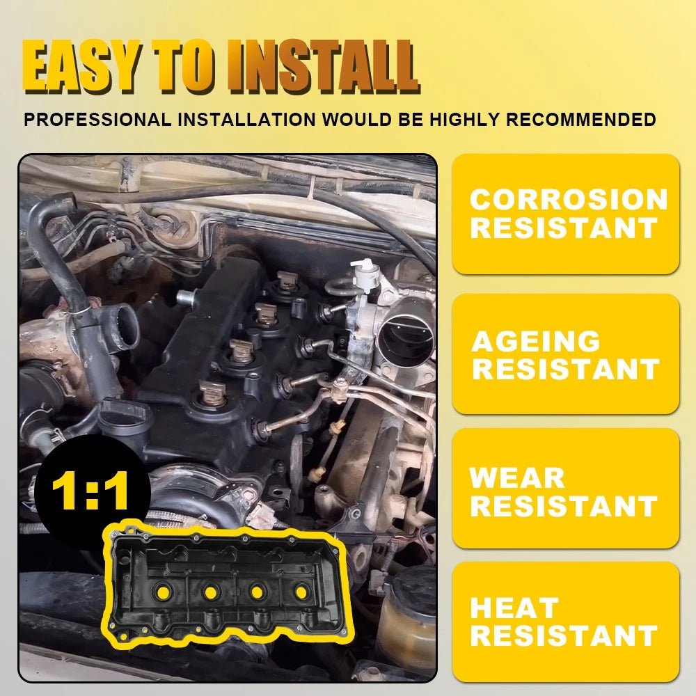 Valve Cover With Gasket for Toyota Hilux KUN16 KUN26 2005-2015 2.5L 3.0L Engine