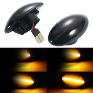 Dynamic LED Smoke Side Marker Indicator Lights for Mini Cooper R50 R52 R53