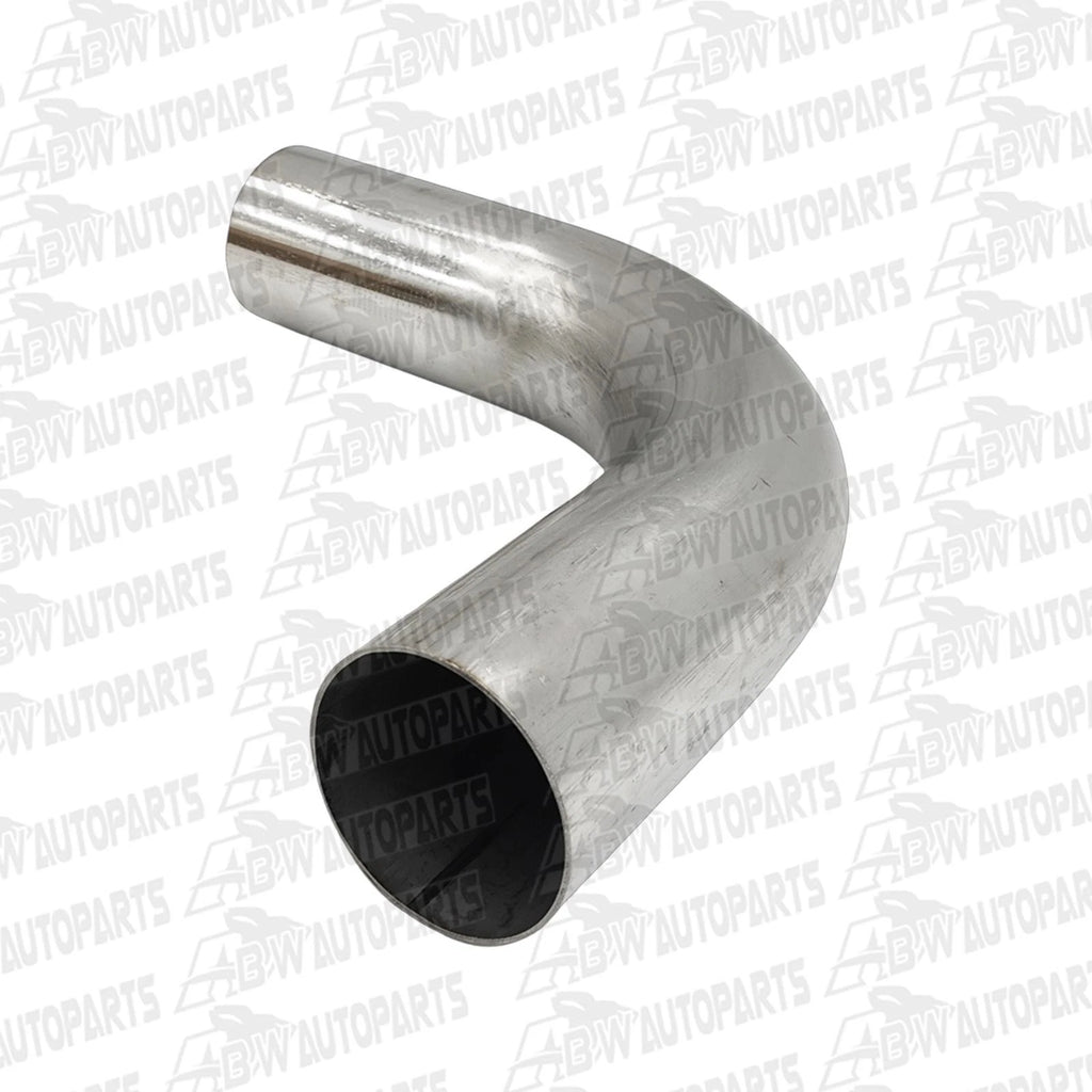 Exhaust Pipe Mandrel Bend 34cm - 2.5" Inch 90 Degree 63mm Aluminised Mild Steel
