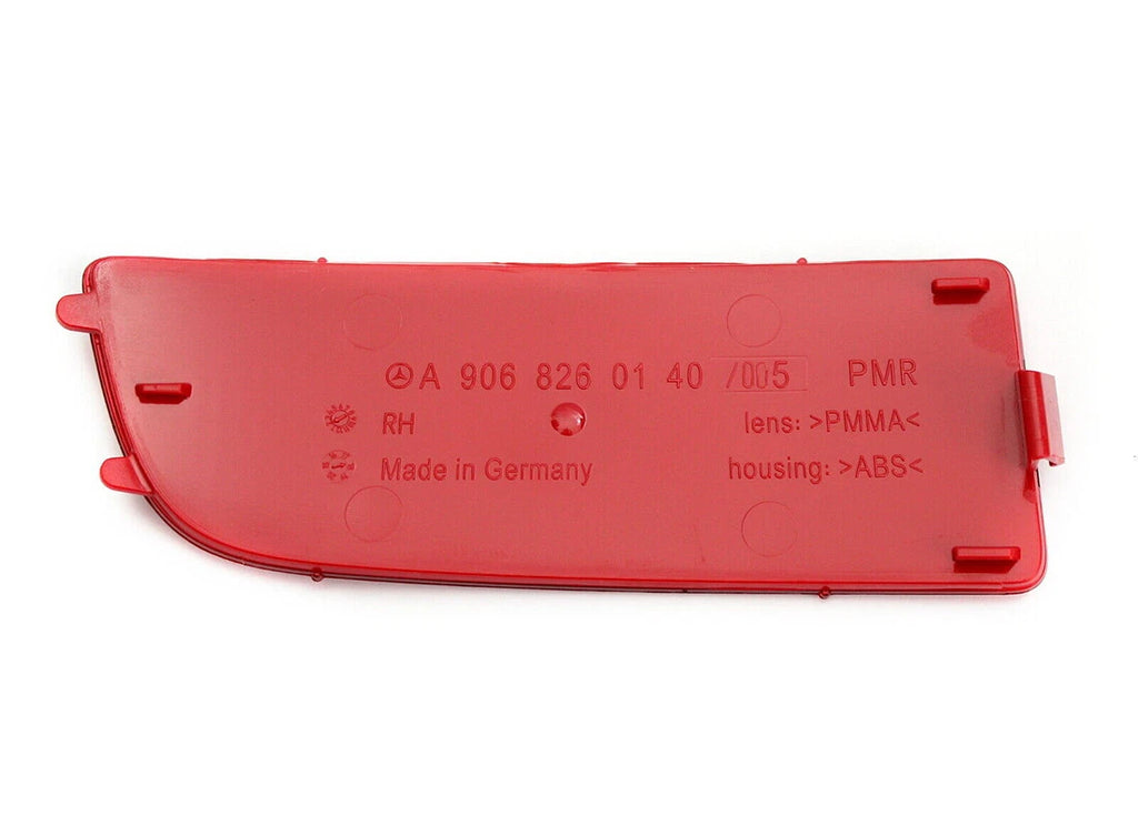 Pair LH +RH Rear Bumper Bar Reflector Light Red Lens For Benz Sprinter 2006-2018