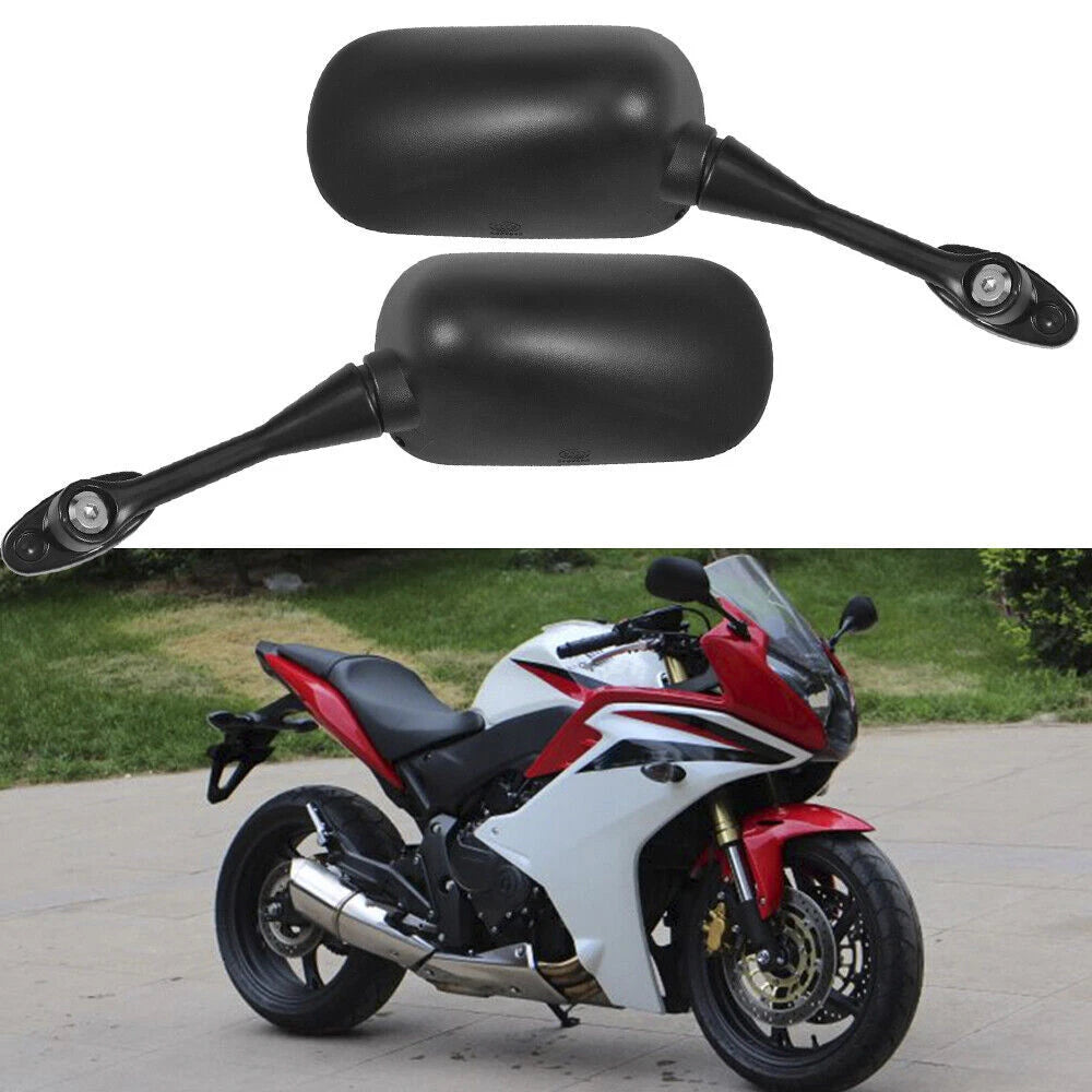 Black Rearview Side Mirrors For HONDA CBR600RR 2003-2014 CBR1000RR 2004-2007 ST