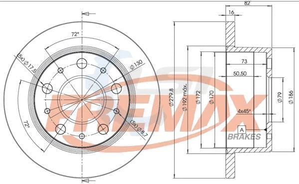 Rear Disc Rotors & Heavy Duty Brake Pads SET for Fiat DUCATO 2.3TD 2.8TD 02 - 05
