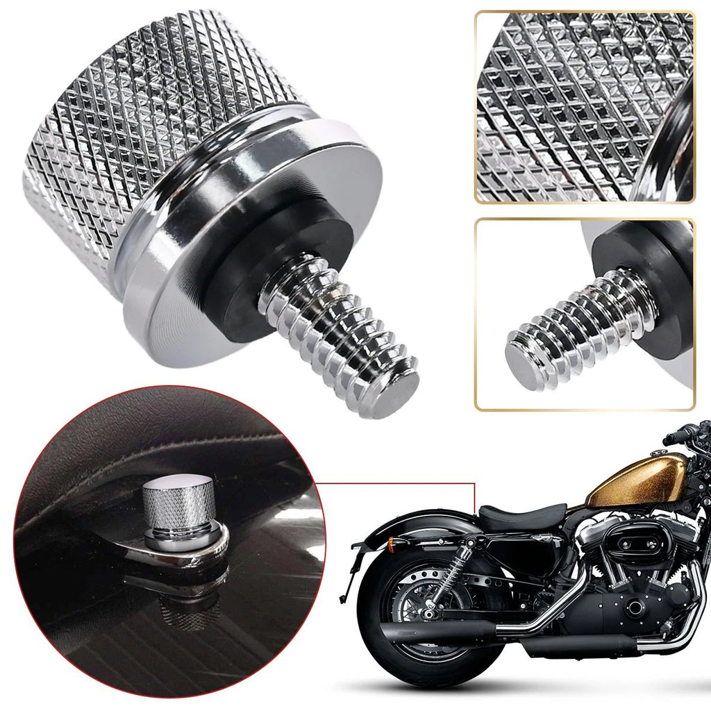 1x Motorcycle CNC Rear Seat Bolt Screw for Sportster for Softail for Touring ST