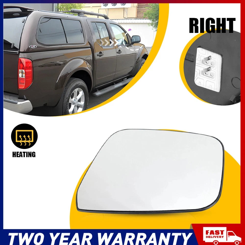 For Nissan Navara D40 2007-2015 Wing Side Mirror Glass Heated Blind Right Side