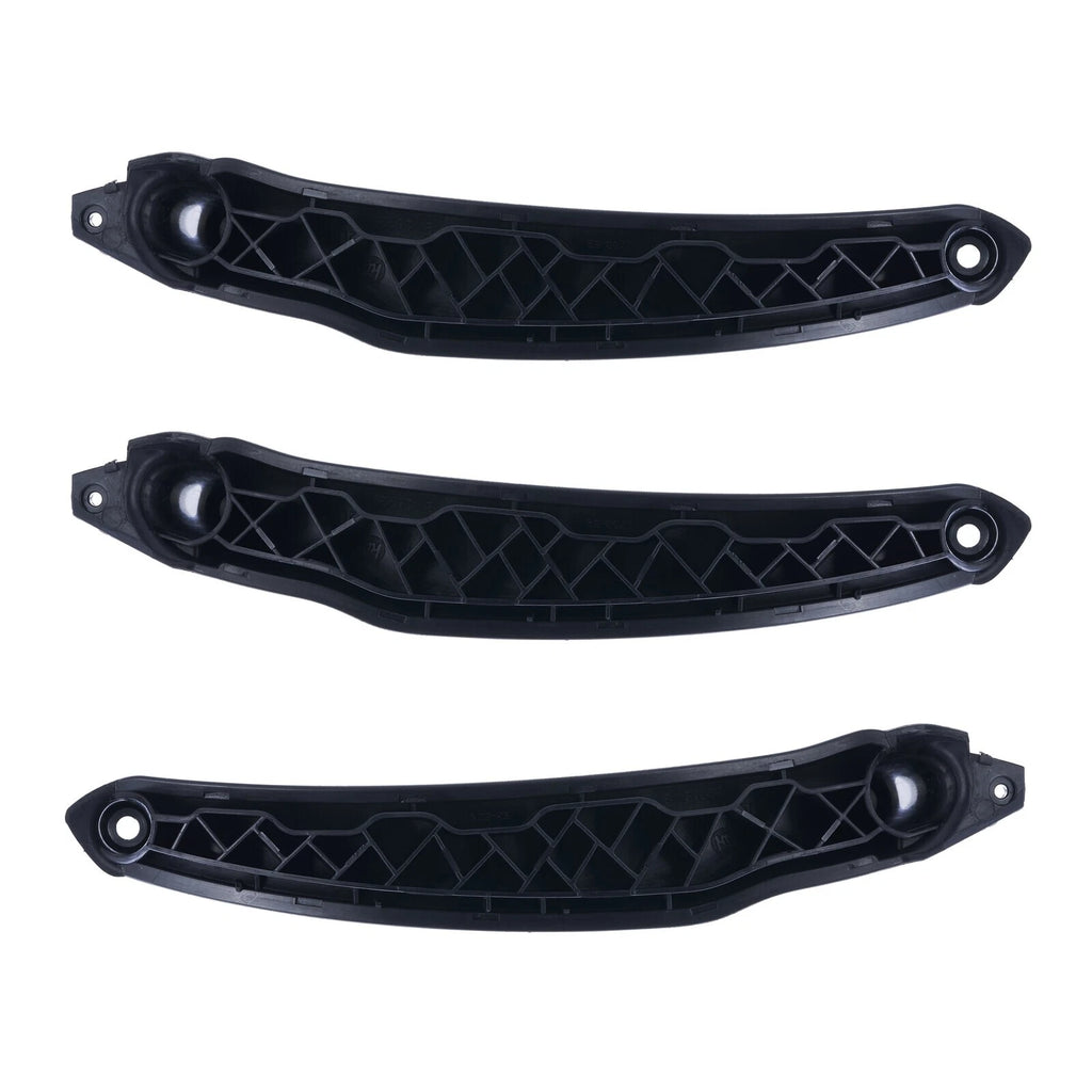 3pc Front & Rear RH + LH Door Panel Grab Pull Handle Black For BMW X5 X6 07-14