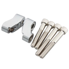 Load image into Gallery viewer, Chrome Turn Signal Relocation Kit 39-49mm Fork Tubes For Harley XL 883 1200 Dyna
