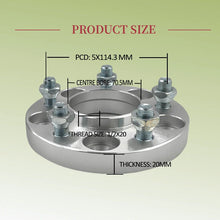 Load image into Gallery viewer, 20MM 5X114.3 FOR Ford Mustang 1994-2014 WHEEL SPACERS PAIR AU