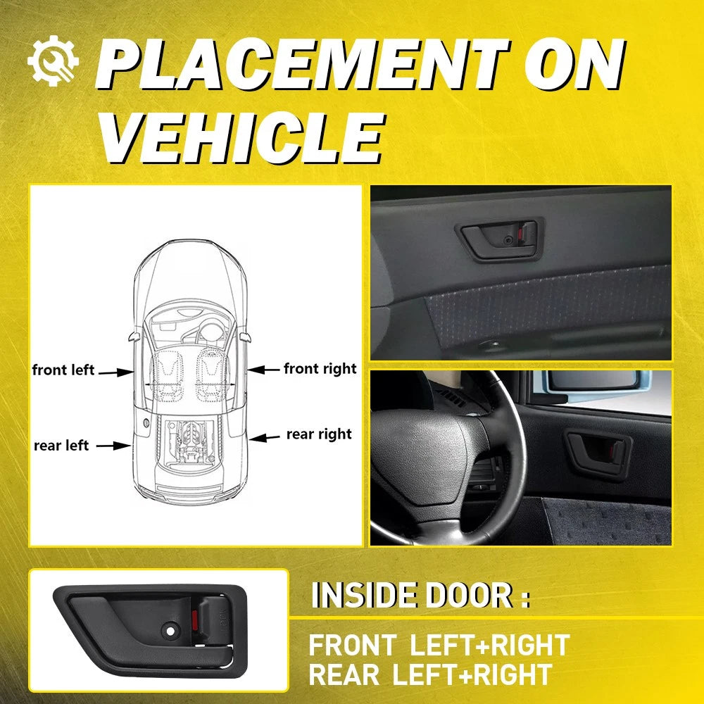 Left Right Car Inner Door Handle Replacement for Hyundai Getz Hatchback 2002‑11