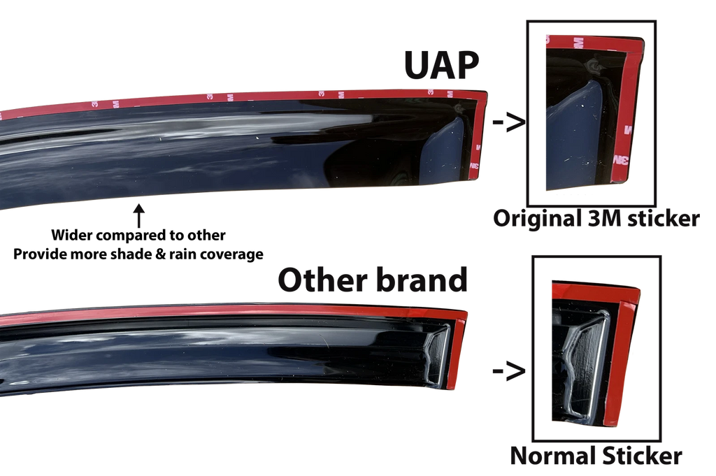 Weather shield Window visor For Ford Ranger PX1 PX2 PX3 Series 2011 -2022