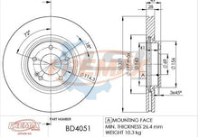 Load image into Gallery viewer, Front Brake Pads and Disc Rotor set for Kia Sorento 2.2 XM 2009-2015 320mm