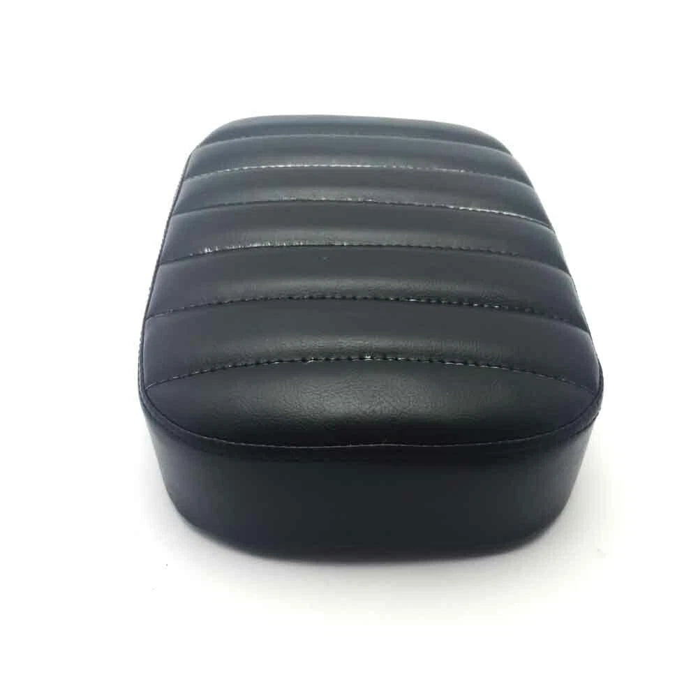 Black Motorcycle Seat Pad with 8 Suction Cups Pillion Pad For Harley Chopper ST