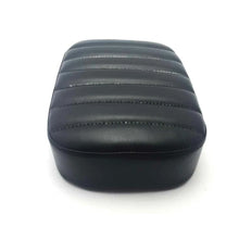 Load image into Gallery viewer, Black Motorcycle Seat Pad with 8 Suction Cups Pillion Pad For Harley Chopper ST