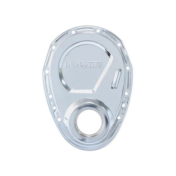 Aeroflow AF1827-2000 Timing Cover Chrome Steel Inc Gaskets And Seals Fits SBC