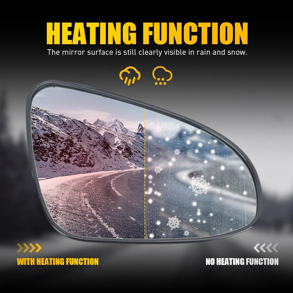 RIGHT DRIVER RH SIDE MIRROR GLASS FOR Toyota Yaris 2012 - 2017 w/ Plate Heated