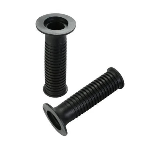 1Pair Black rubber motorcycle handlebar hand grips for BMW R1100 R1150 F650 ST