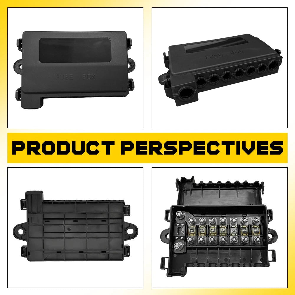 2x Universal 7-Way Waterproof Fuse Block ANM ANS for Car Boat Truck 12V-32V AU