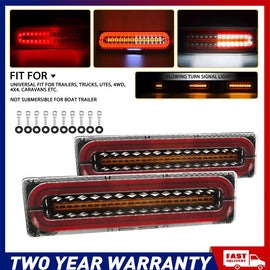 2/4/8x 100 LED Tail Lights Stop Indicator Reverse Lamp Trailer Truck Ute Light A